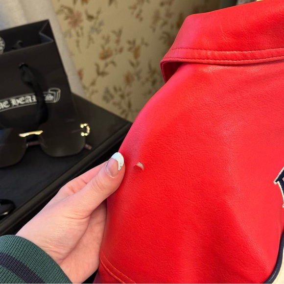 Vintage Nike Red Sox varsity coat sz XL - Picture 8 of 10